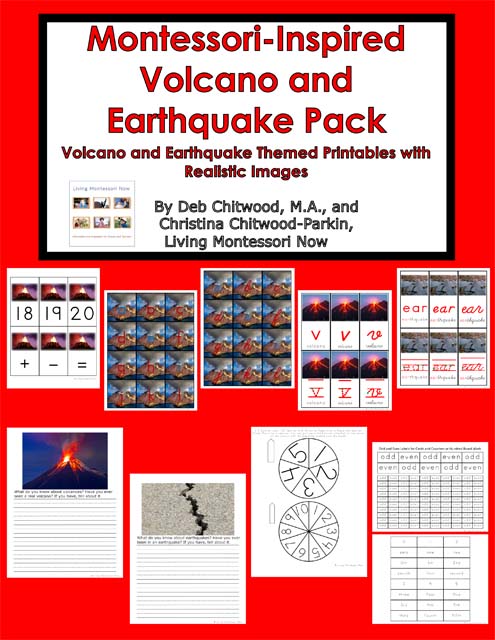 Montessori-Inspired Volcano and Earthquake Pack