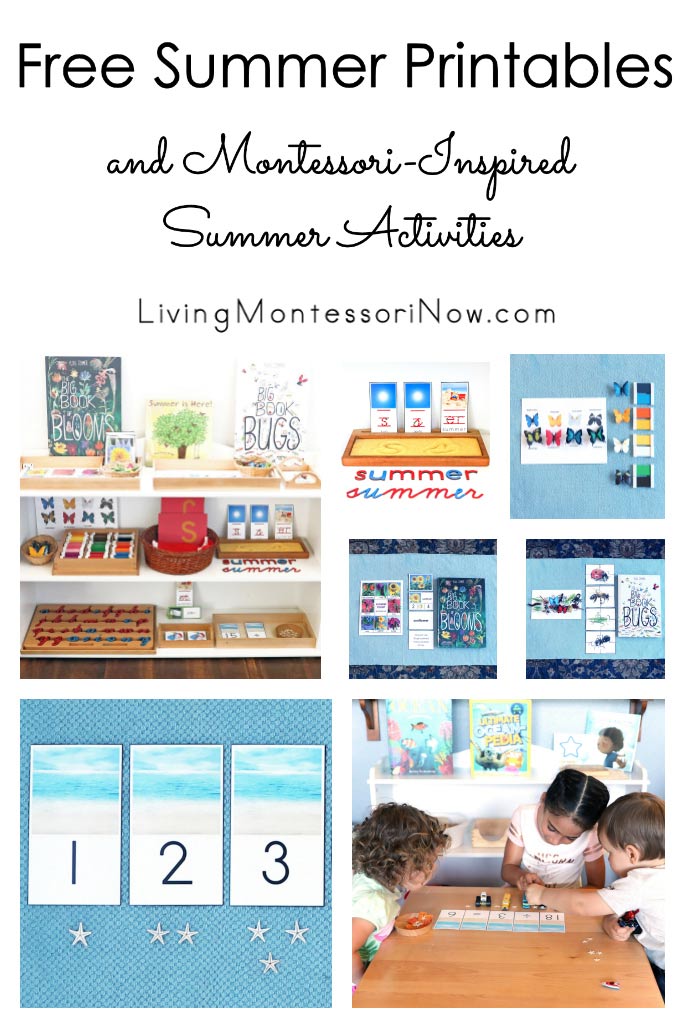 Montessori-Inspired Playdough Math Activities for Summer {Free Printables}  - Living Montessori Now