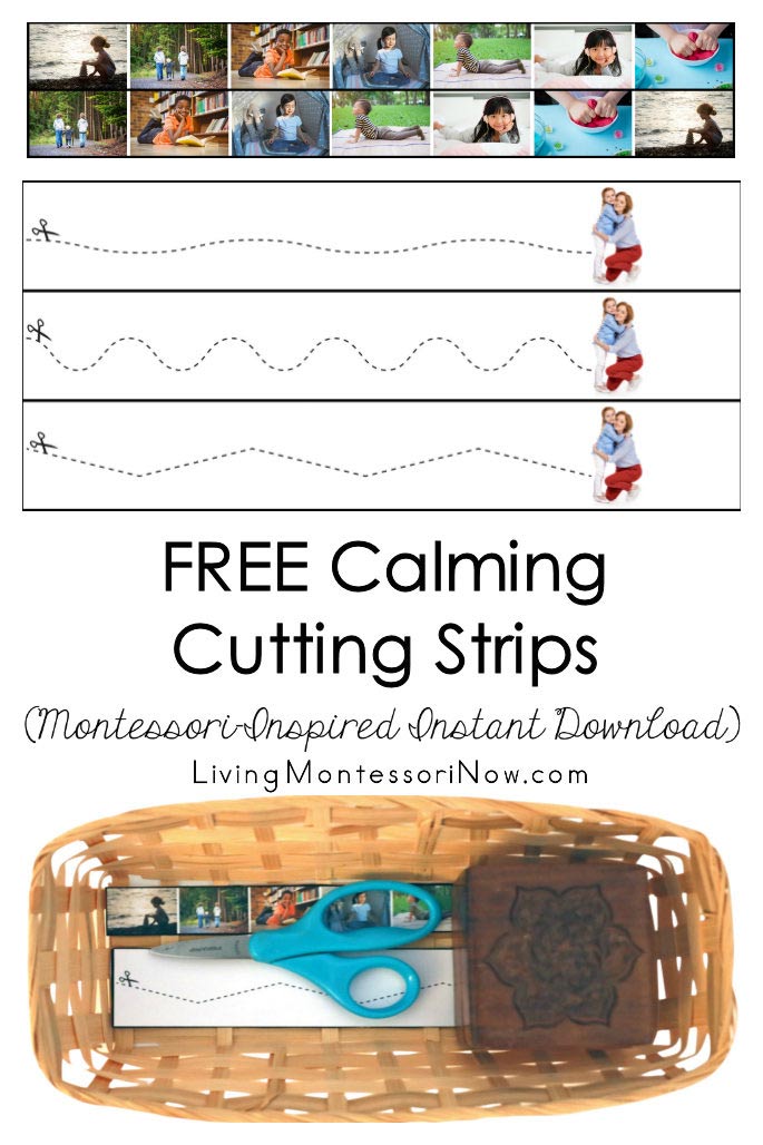 FREE Calming Cutting Strips (Montessori-Inspired Instant Download)