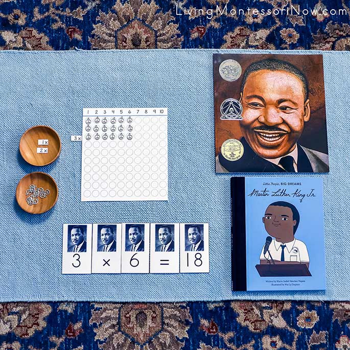 Martin Luther King, Jr, Multiplication Activity with Martin Luther King, Jr, Books