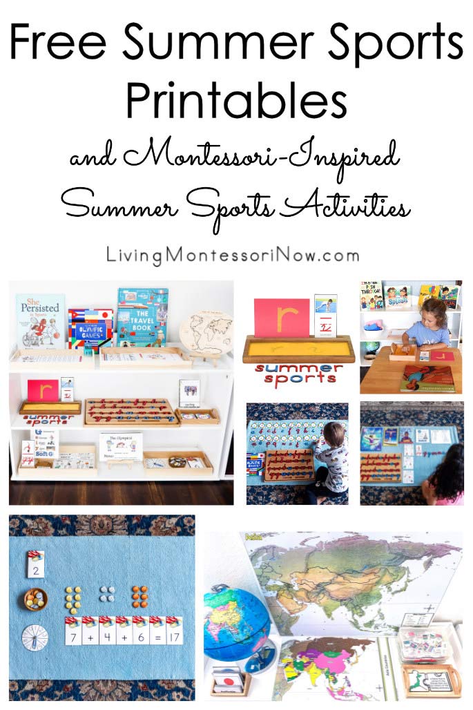 Free Summer Sports Printables and Montessori-Inspired Summer Sports Activities