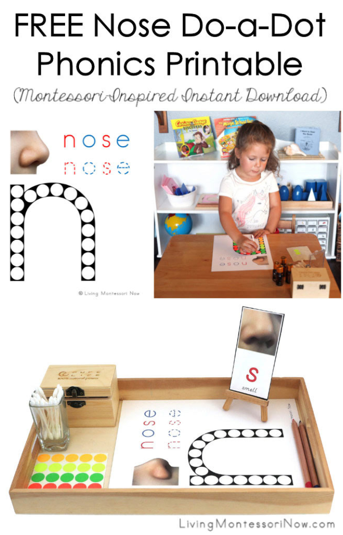 FREE Nose Do-a-Dot Phonics Printable (Montessori-Inspired Instant Download)