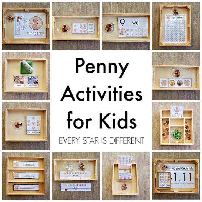 Penny Activities for Kids from Every Star Is Different