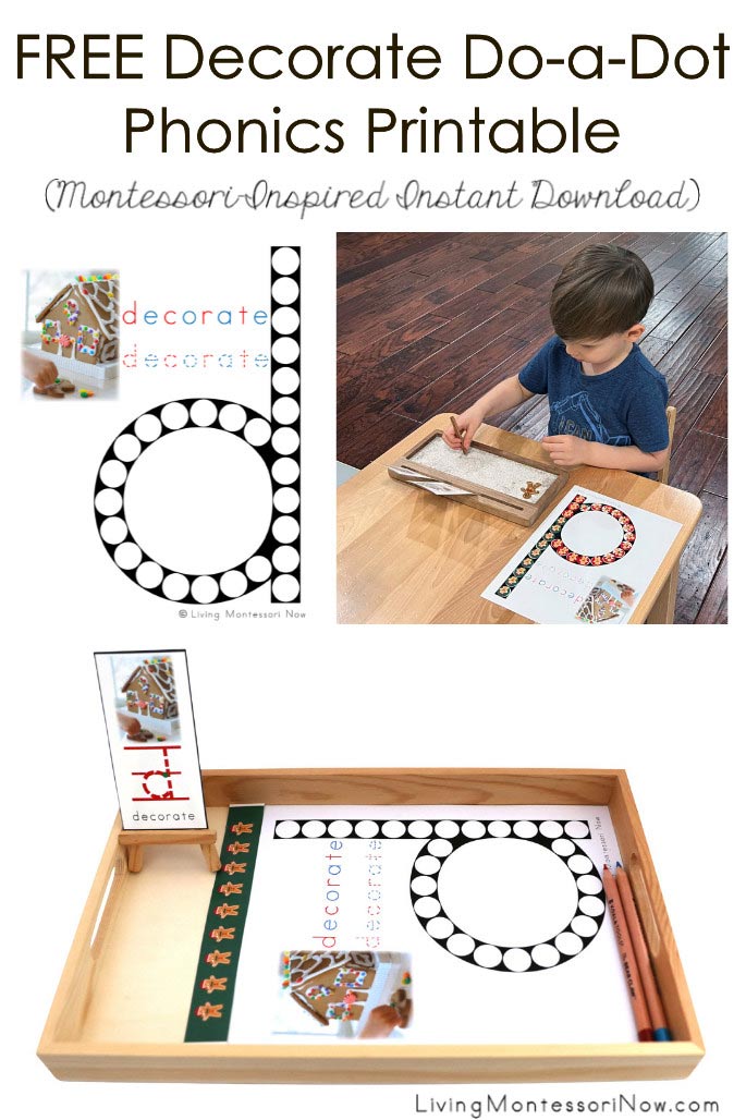 FREE Decorate Do-a-Dot Phonics Printable (Montessori-Inspired Instant Download)