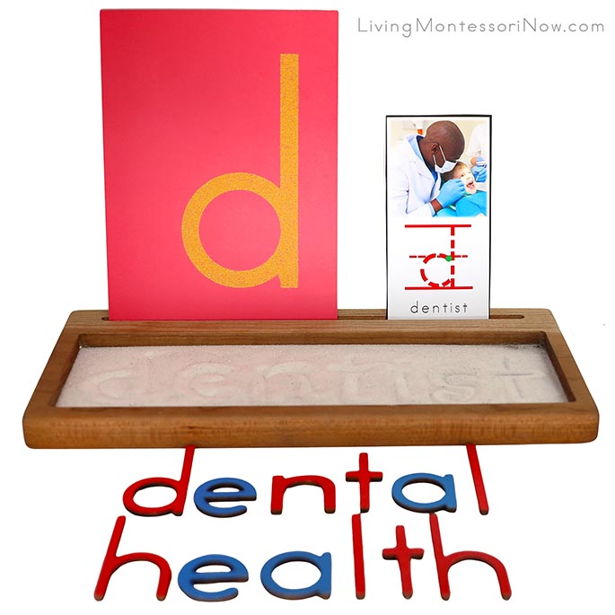 Dental Health Sand Writing Tray
