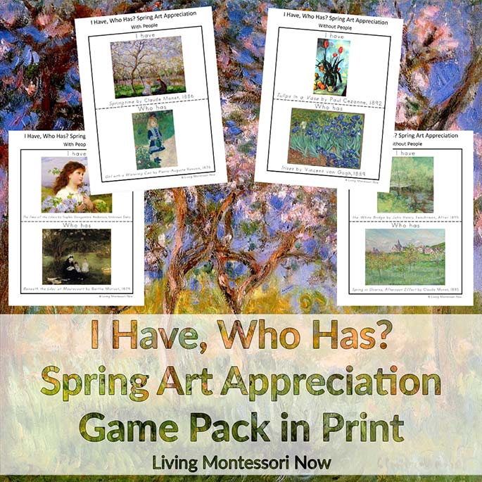 I Have, Who Has Spring Art Appreciation Game Pack in Print