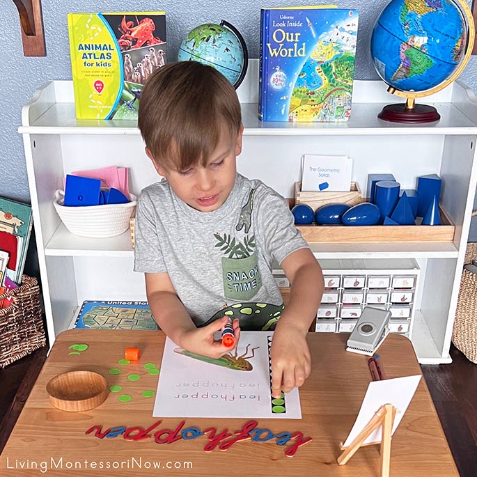 Working with Leafhopper Do-a-Dot Printable