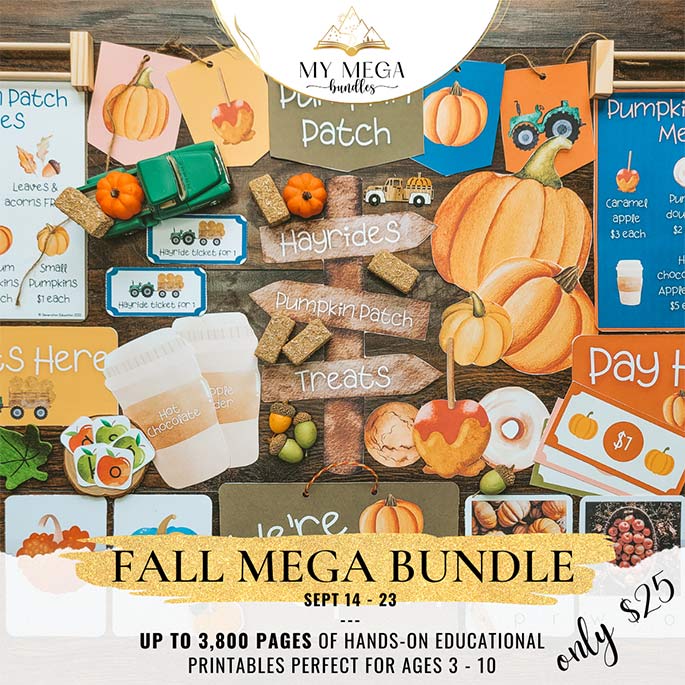Fall Mega Bundle - Only $25 for up to 3,800 pages of Printables Through September 23!