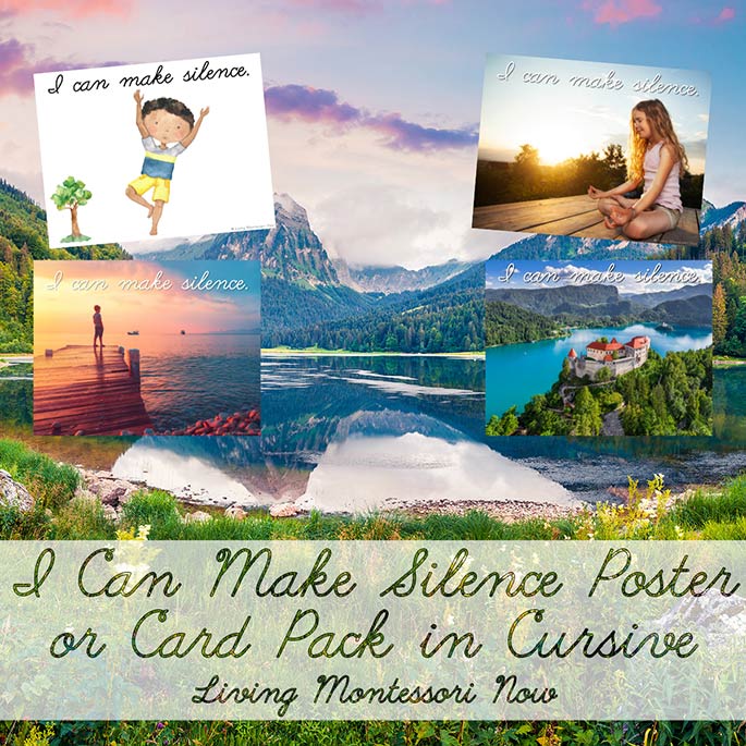 I Can Make Silence Poster or Card Pack in Cursive