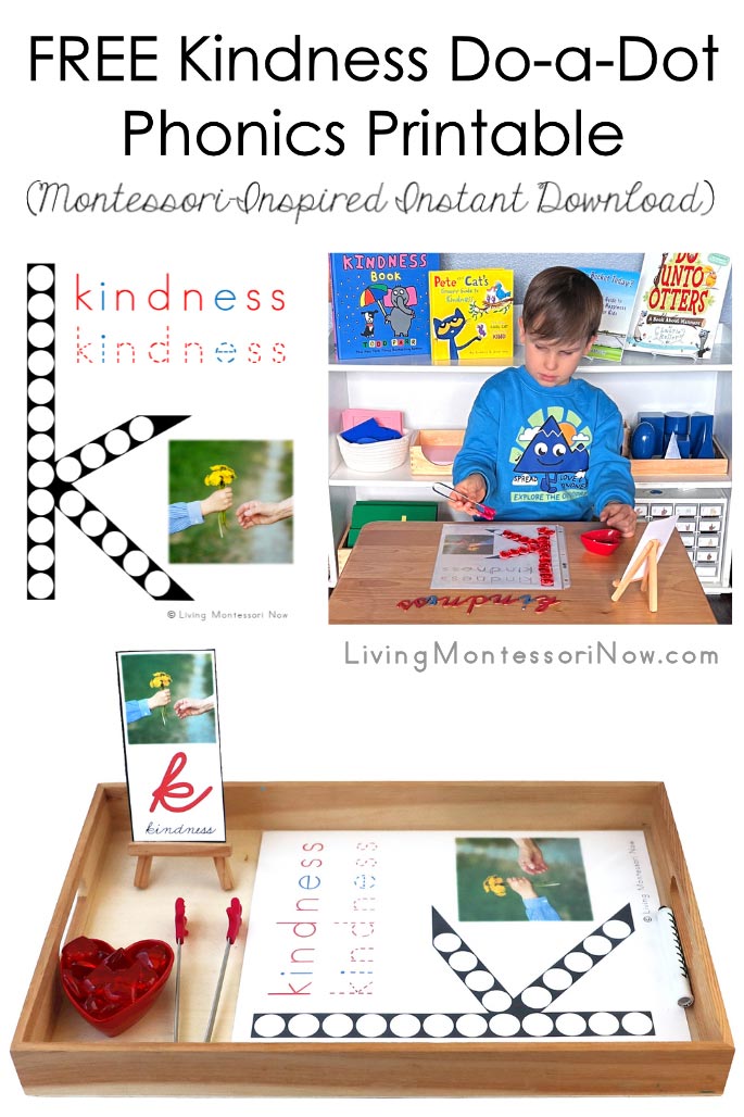 FREE Kindness Do-a-Dot Phonics Printable (Montessori-Inspired Instant Download)