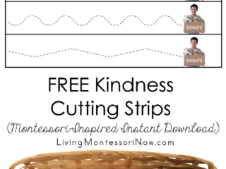 FREE Kindness Cutting Strips (Montessori-Inspired Instant Download)