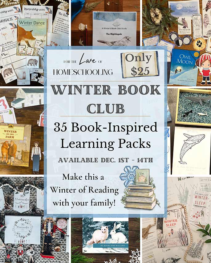 Winter Book Club only $25 for Over 35 Book-Inspired Learing Packs!