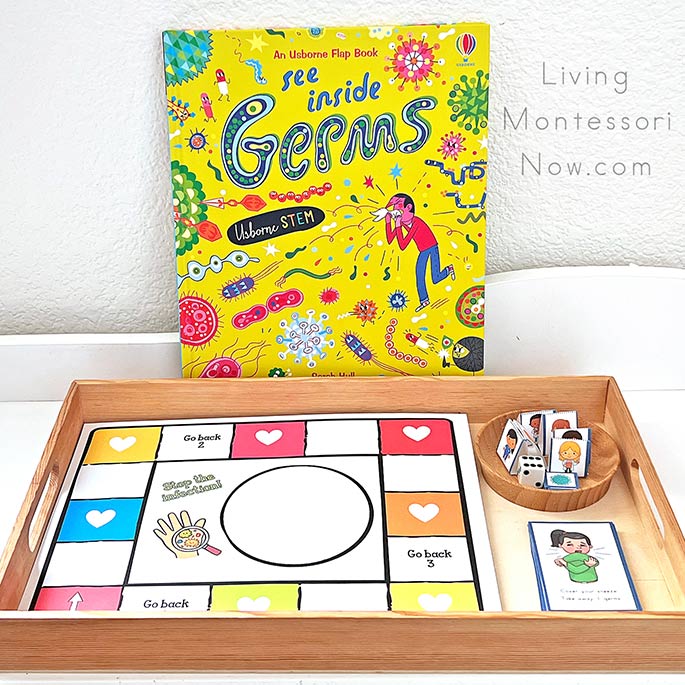 See Inside Germs Book with Germ Games