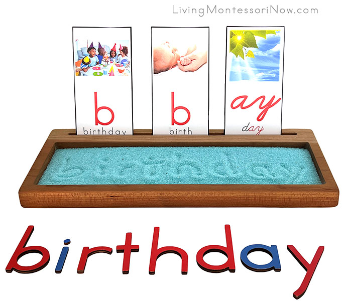 Birthday Salt Writing Tray