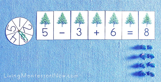 Evergreen Tree Subtraction and Addition Layout