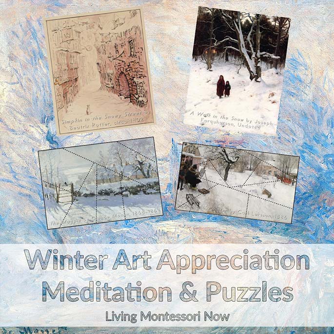 Winter Art Appreciation - Meditation and Puzzles in Print