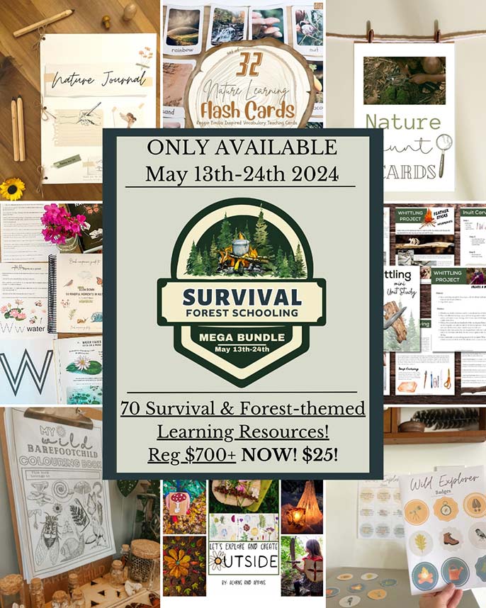 Survival and Forest Schooling Mega Bundle Only $25 for $700 Worth of Digital Products through May 24!!!