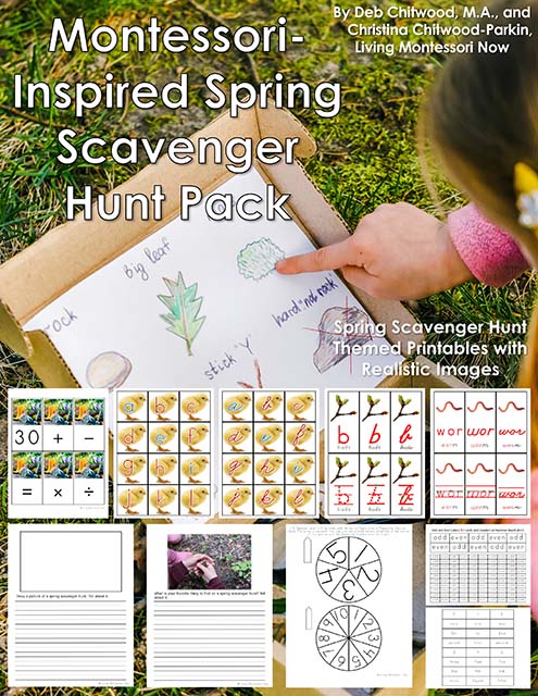 Montessori-Inspired Spring Scavenger Hunt Pack