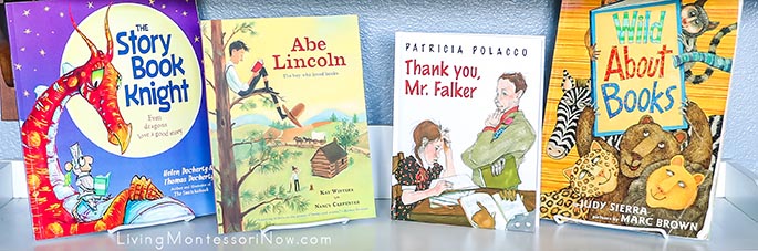 Shelf with Books about Books and the Love of Reading