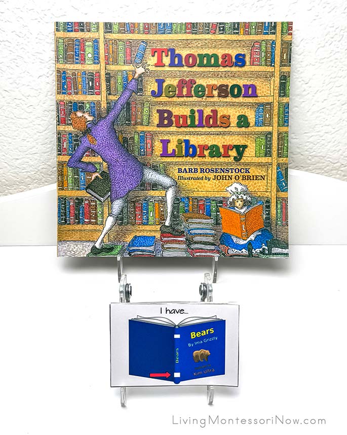 Thomas Jefferson Builds a Library Book and I Have Who Has ... Parts of a Book Game