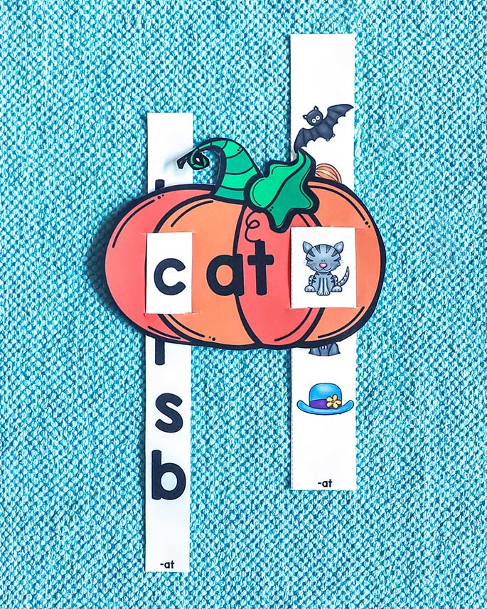 Pumpkin Word Family Sliders Pumpkin Word Family Sliders