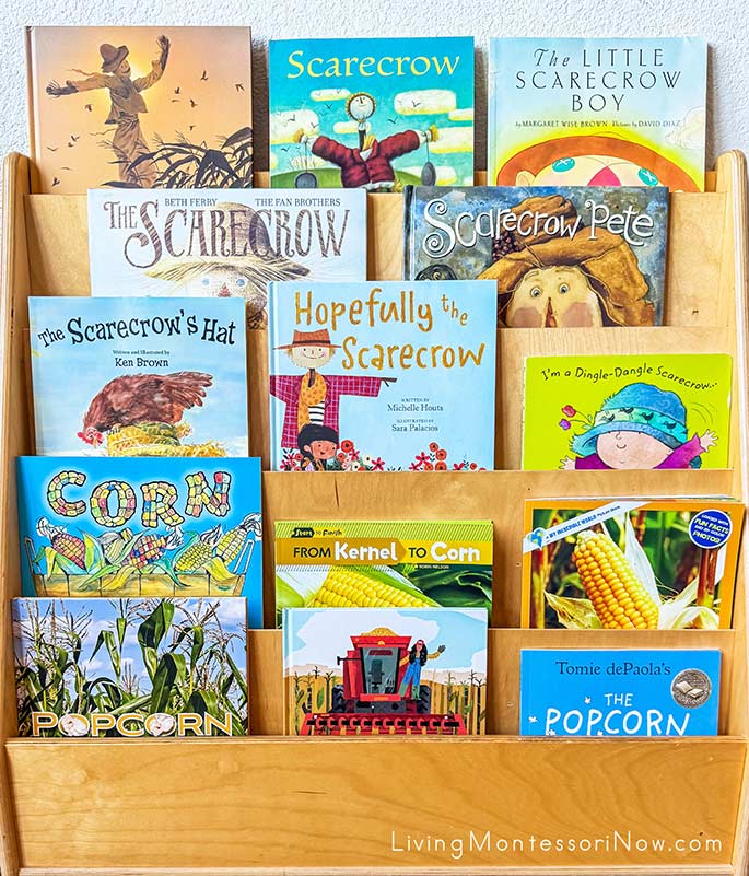 Books for a Scarecrow and Corn Theme