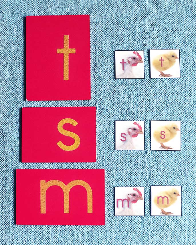 Hen and Chick Matching Letter Work Hen and Chick Matching Letter Work