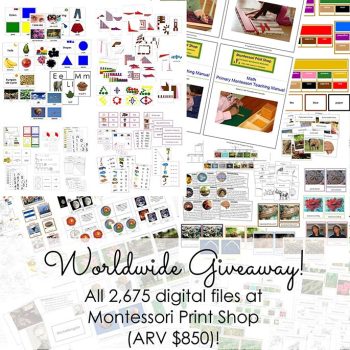 Montessori Print Shop Giveaway Montessori Print Shop Giveaway