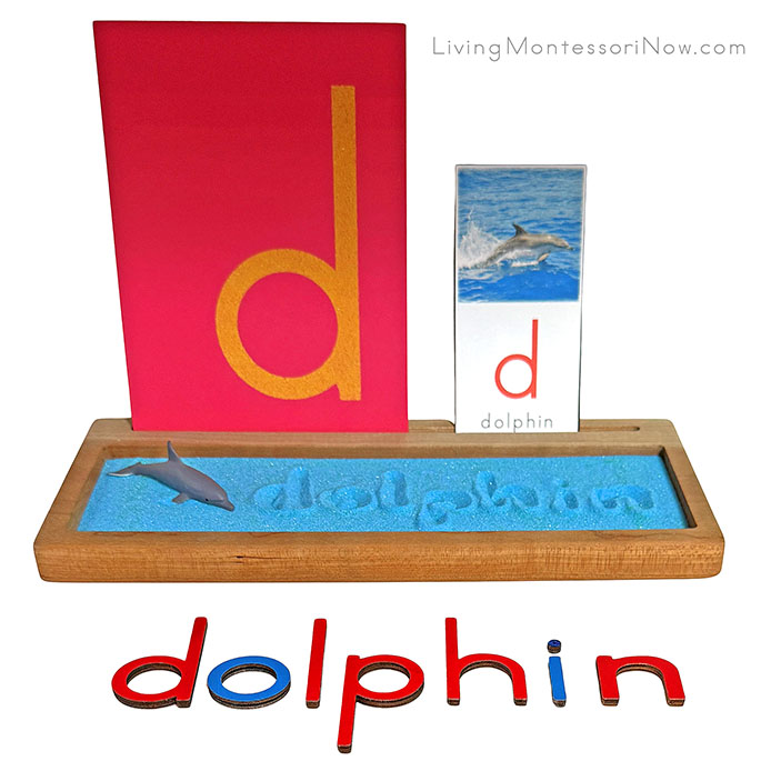 Sand Writing Tray for a Dolphin Theme Sand Writing Tray for a Dolphin Theme