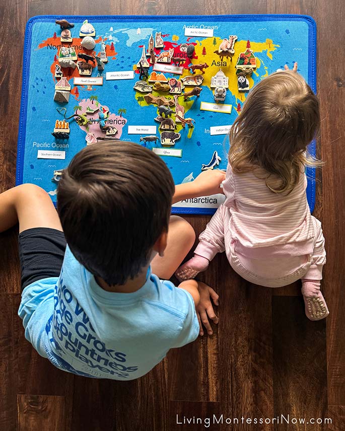 Working with Montessori Continents Map Working with Montessori Continents Map