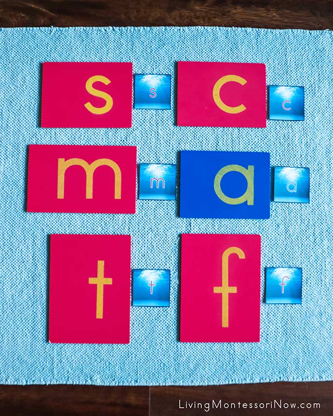 Matching Ocean Alphabet Cards and Sandpaper Letters Matching Ocean Alphabet Cards and Sandpaper Letters