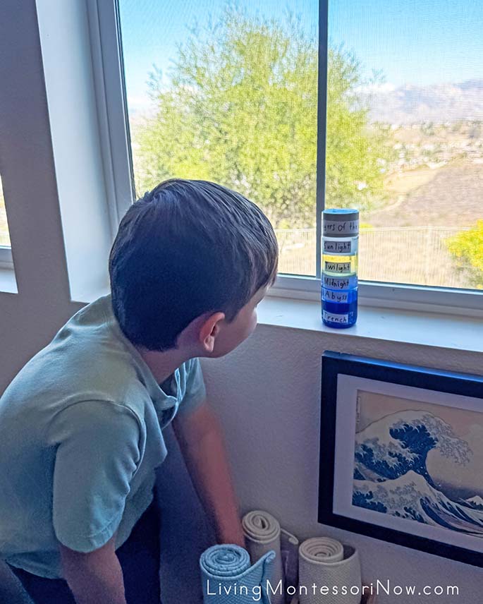 Checking His Layers of the Ocean Bottle Checking His Layers of the Ocean Bottle