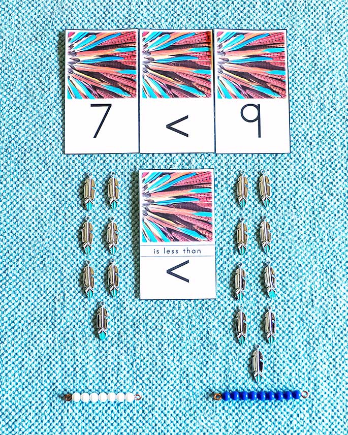 Feather Greater Than, Less Than Math Activity Feather Greater Than, Less Than Math Activity
