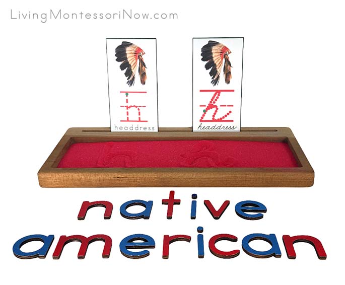 Sand Writing Tray for a Native American Theme Sand Writing Tray for a Native American Theme
